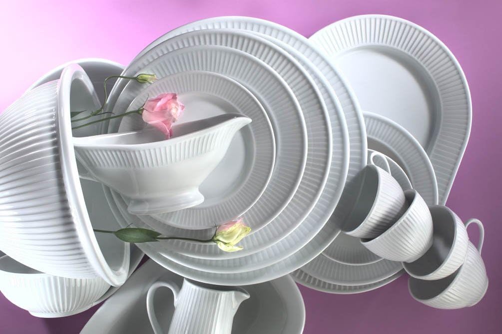 Elegant White porcelain Dinner Plate