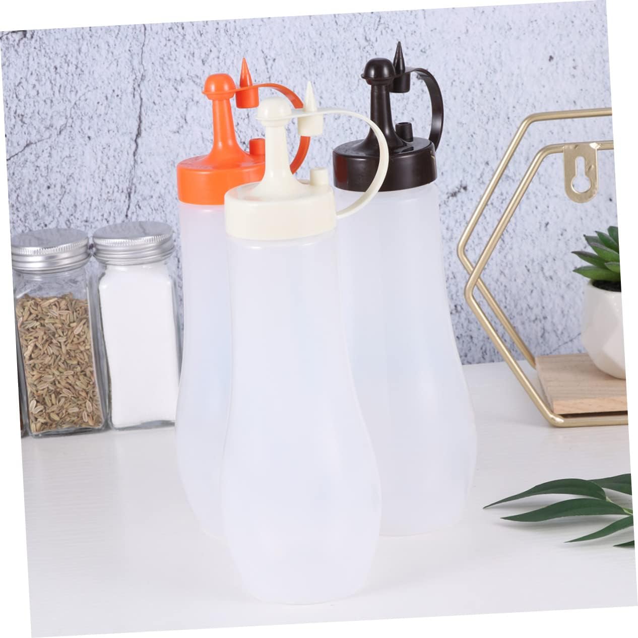 Cabilock 6-Pack Condiment Squeeze Bottles