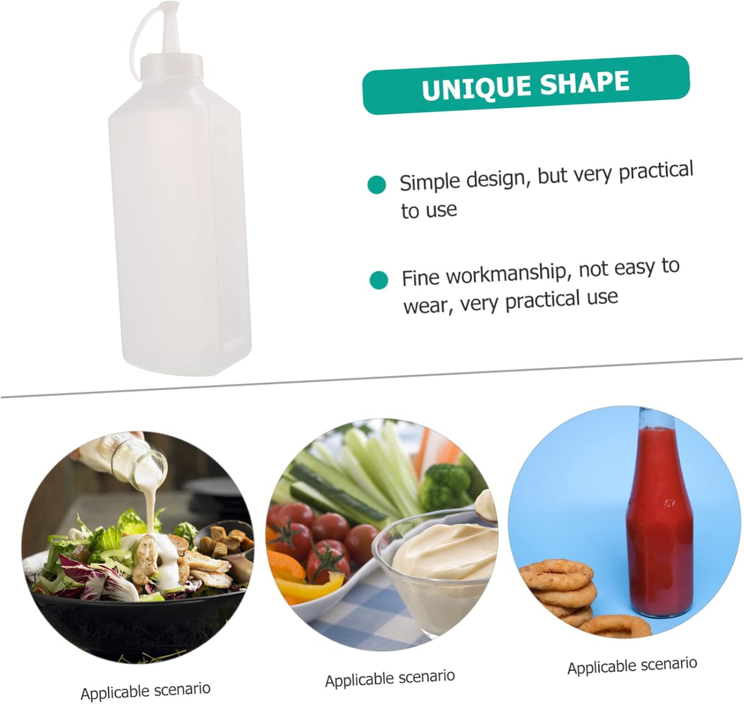 Mini Ketchup Bottles with Scale for Home Use 1