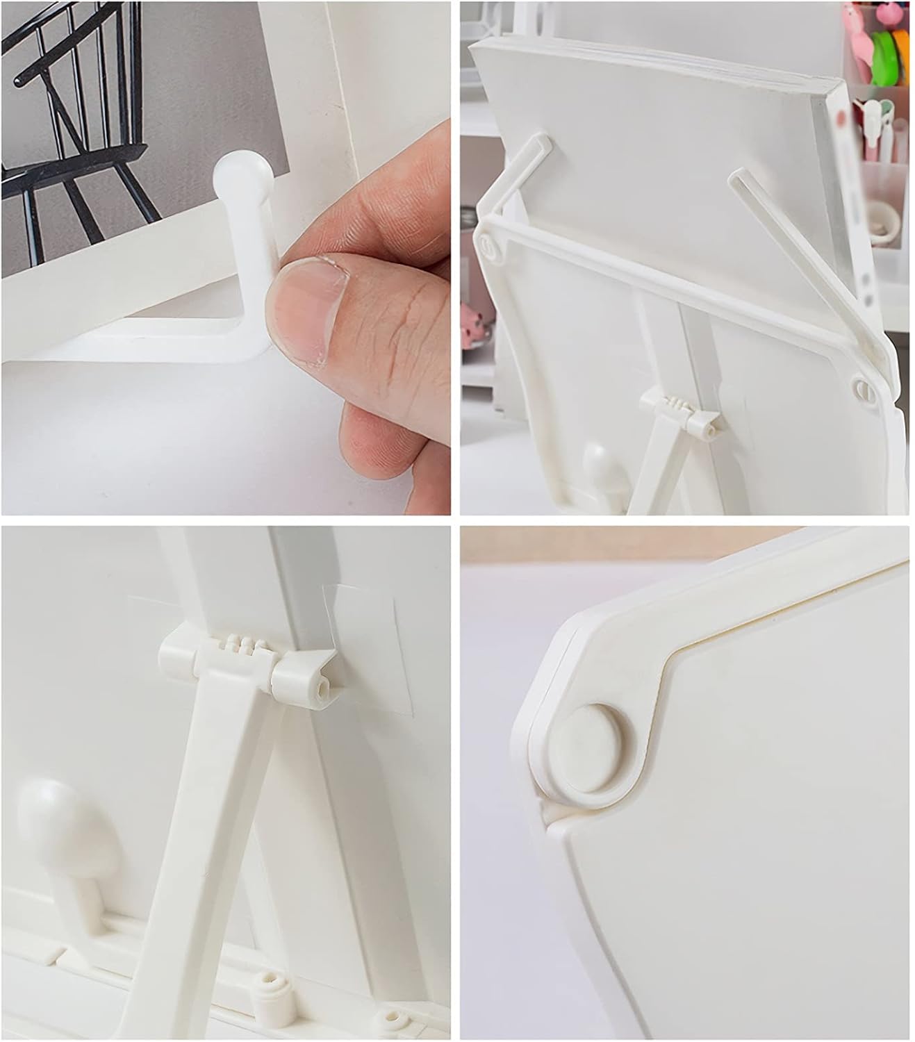 Sturdy Pink Book Stand for Desktops