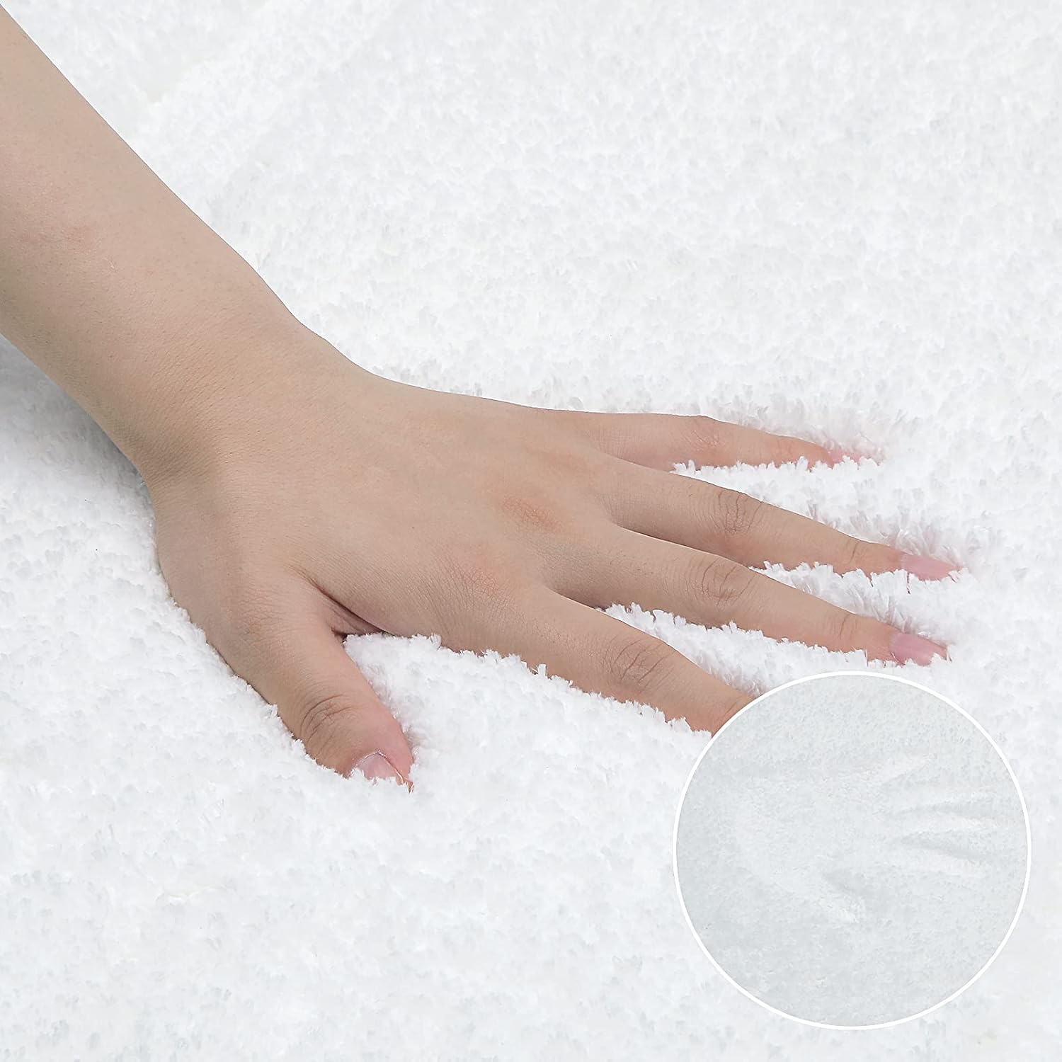 Luxurious Soft Microfiber Bathroom Rugs Set 2 Pieces 16x24 20x32 inch