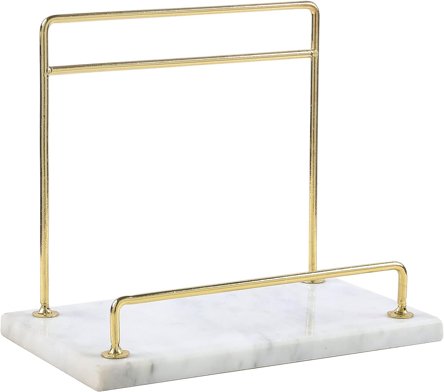 MyGift Modern Marble Cookbook Stand Sturdy and Stylish for Your Kitchen