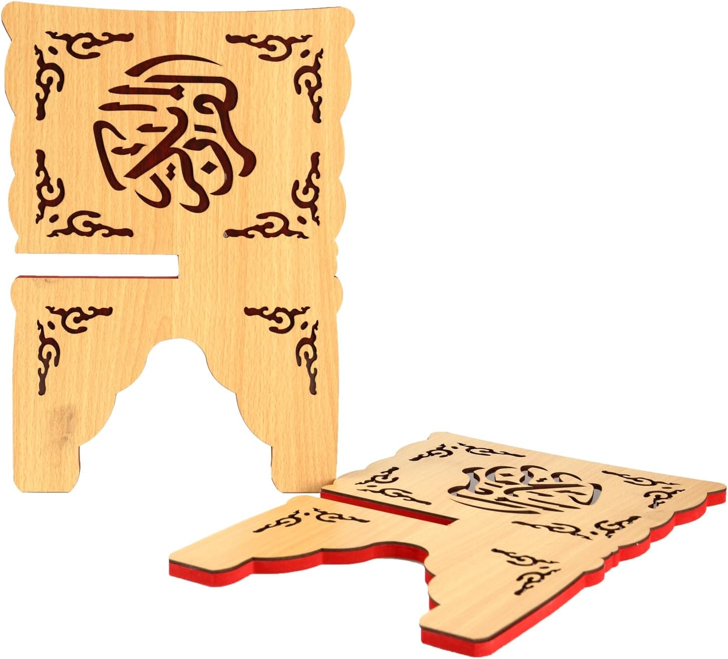 Perfect Quran Holder for Islam Held BookshelfWooden Quran OrganizerEid Mubarak Reading Stand
