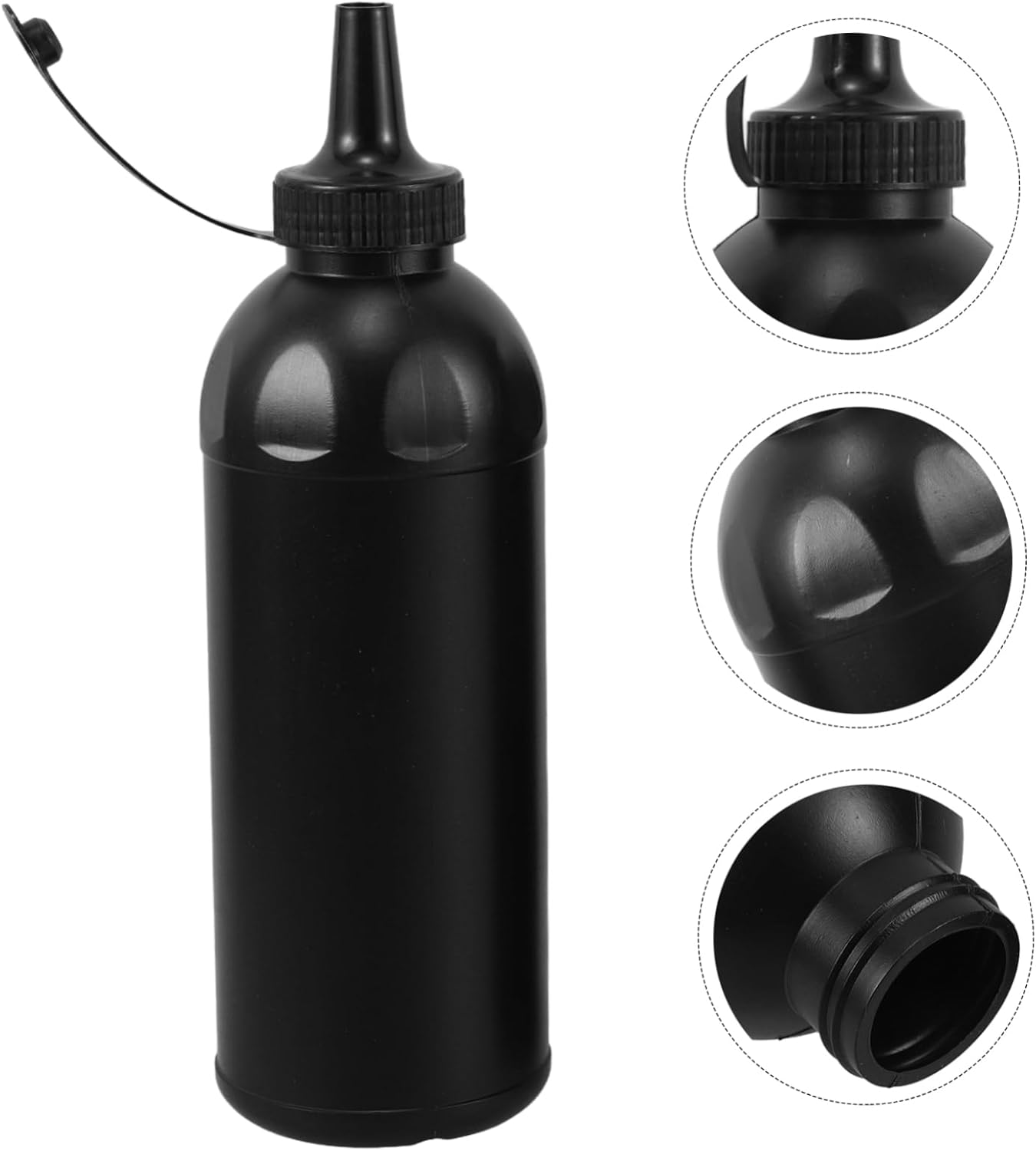 4pc 900ml Squeeze Bottle Set with Lid Multi-Use