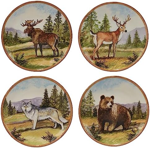 Elegant Mountain Summit Dinner Plate Set