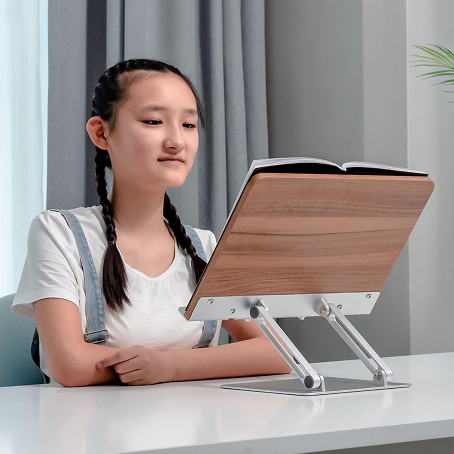 Vomeko Adjustable Book Stand for Reading and Tablets 1