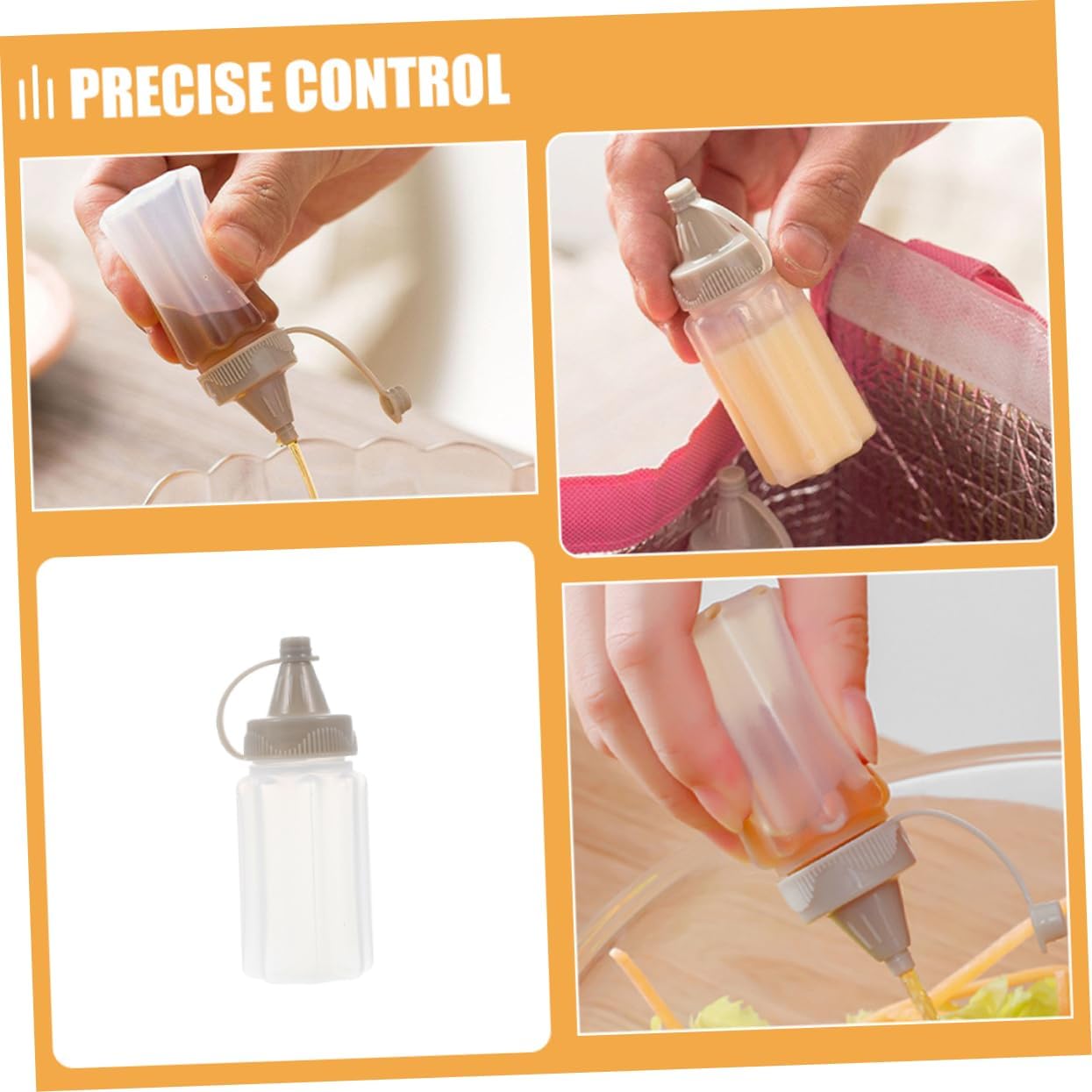 Gatuida 12-Piece Condiment Squeeze Bottles