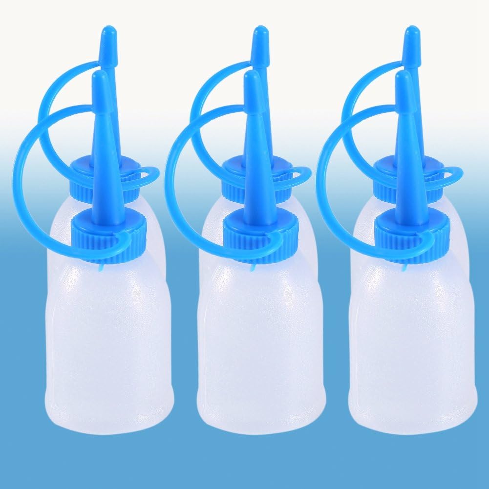 6-Piece Industrial Squeeze Bottles Set Premium Leak-Proof Durable Kitchen Crafts Use