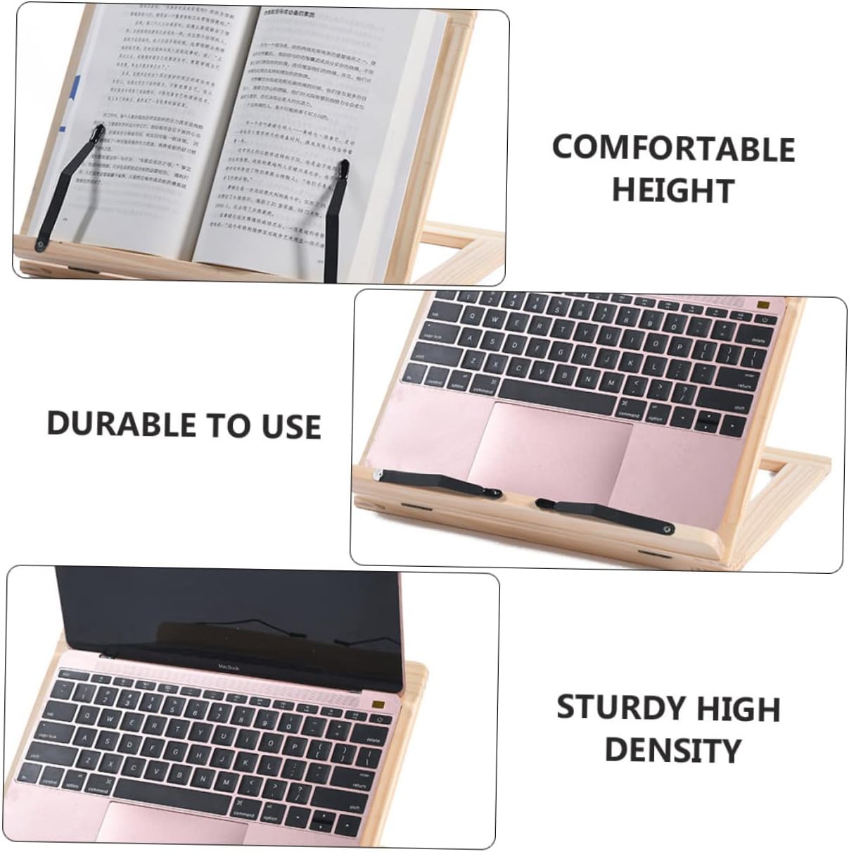 Eco-Friendly Wooden Reading Rack