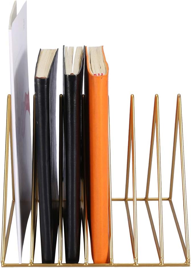 Bookshelf Creative Iron Triangle for Books Magazines