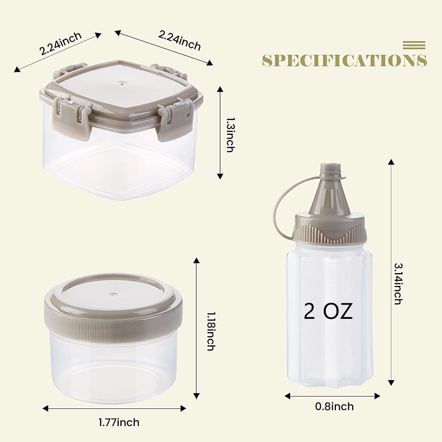 Mini Squeeze Condiment Set
