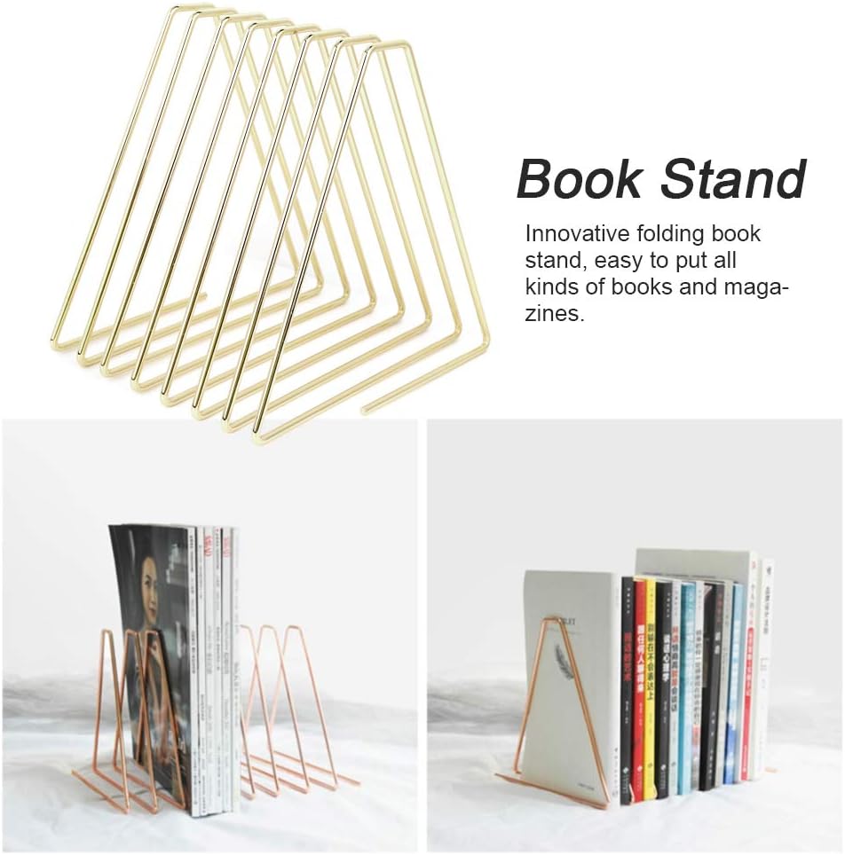 Gsycle Gold Bookends for Home Office