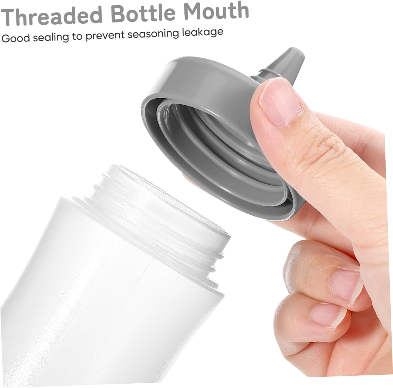 4-Pack Non-Deformable Squeeze Bottles Kitchen Essential Companion