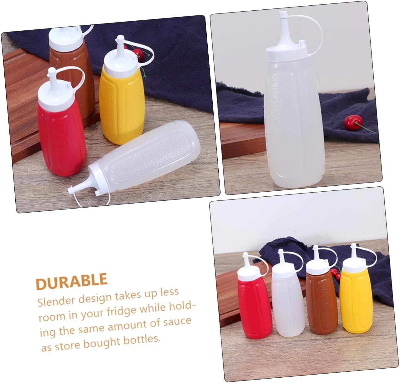 Durable Leak-Proof Squeeze Bottle for Kitchen Convenience