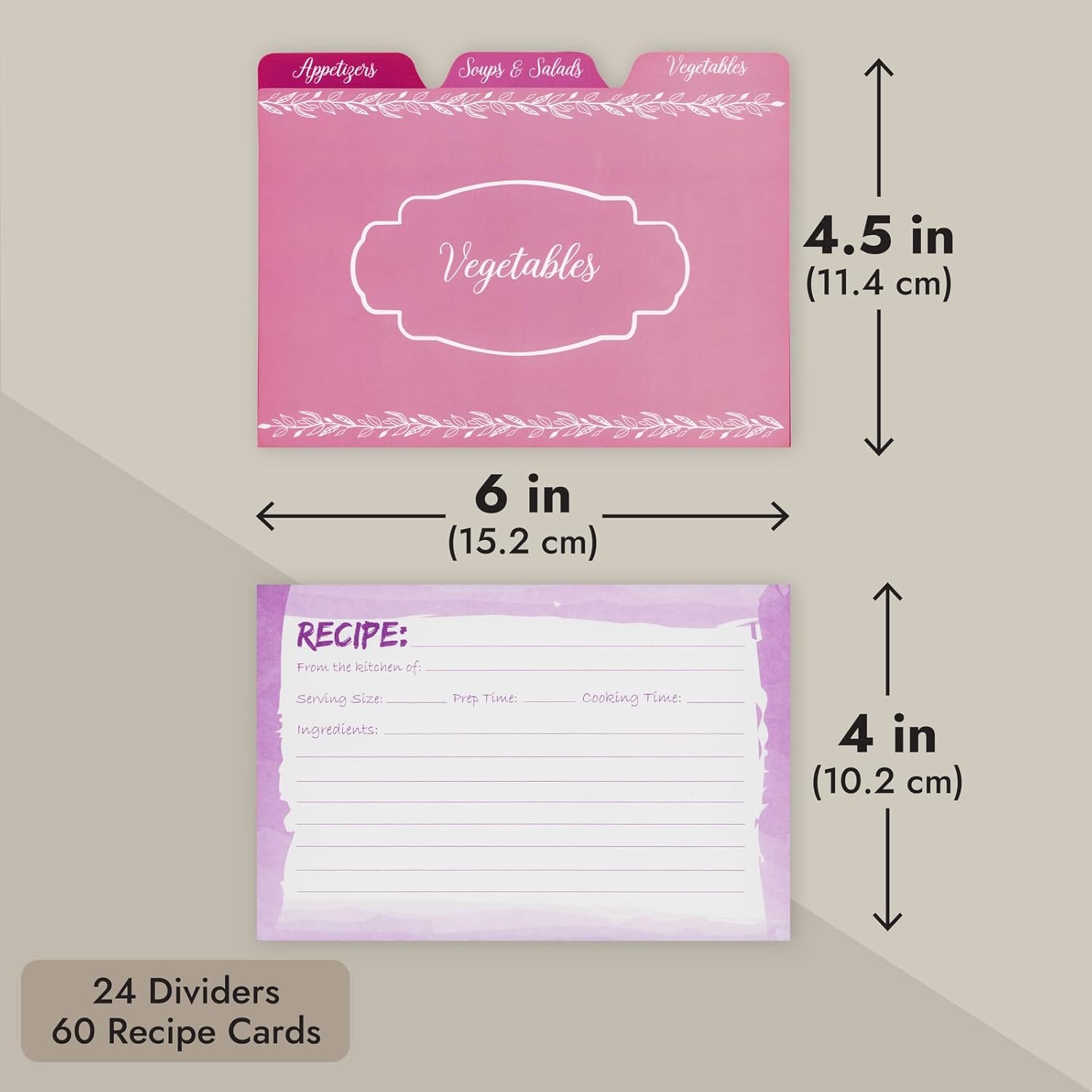 Juvale The Art of Keeping Recipes Perfectly Organized