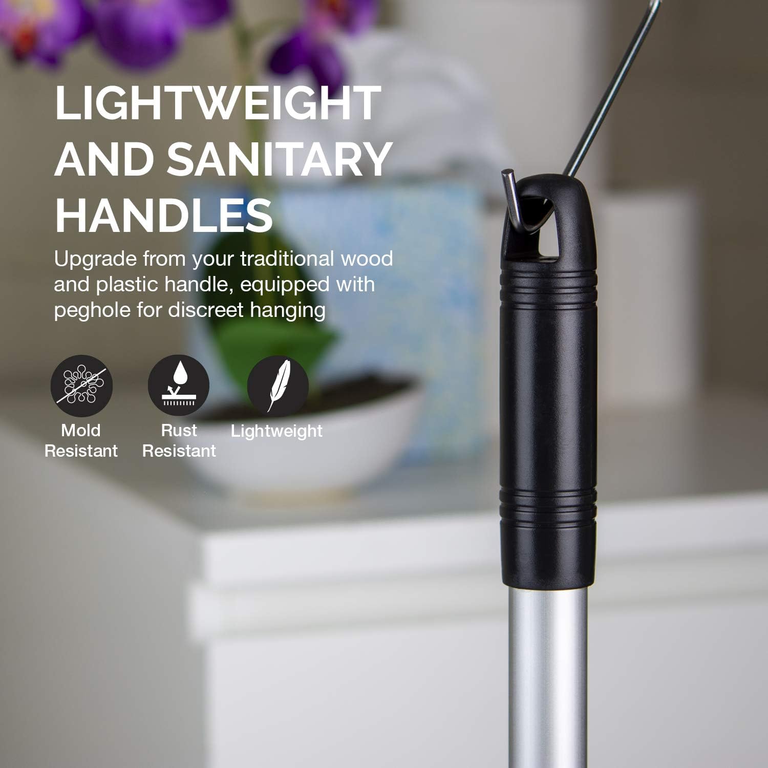 Compact 2-Piece Toilet Plunger with Suction Cup Mini SinkDrain Plunger