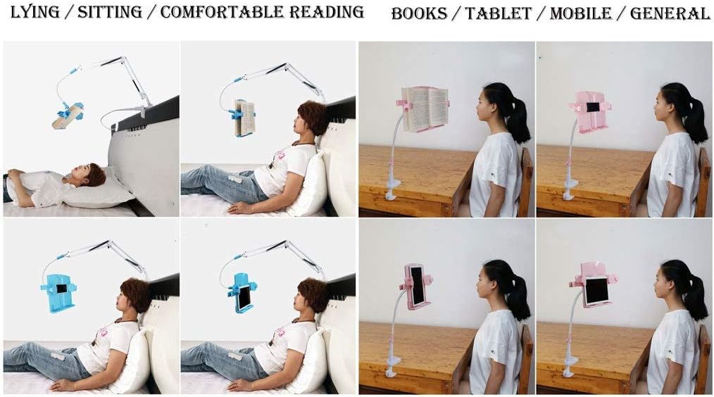 Flexible Desktop Bedside Book Stand for Reading
