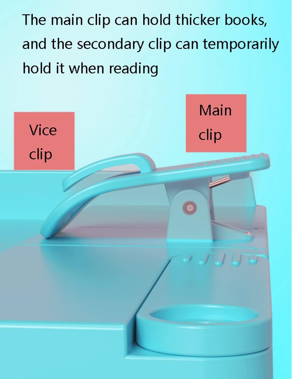 Adjustable Angle Hands-Free Plastic Book Stand