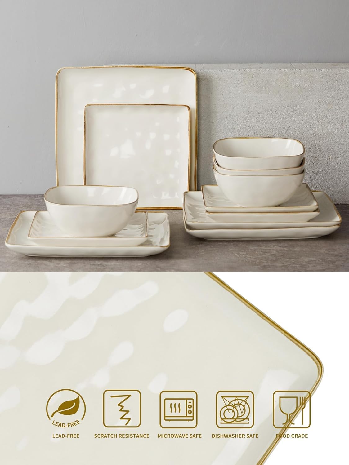 Stylish 24-Piece Dinnerware Set for Entertaining