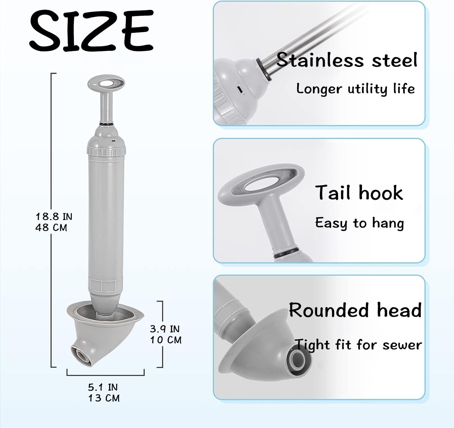 Powerful Toilet Plunger for Effortless Unclogging