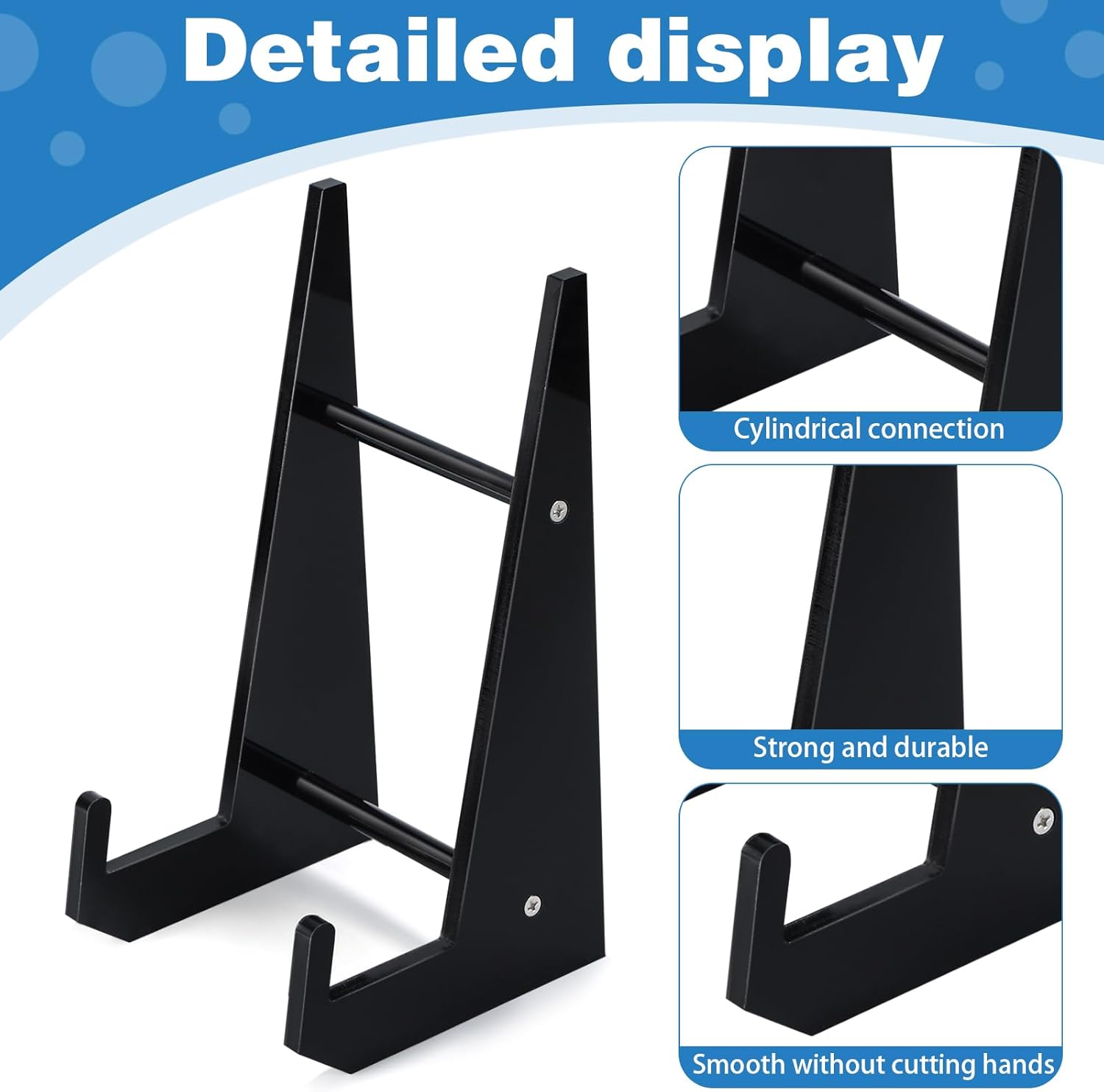 Sturdy Acrylic Cookbook Stand for Kitchen Countertops