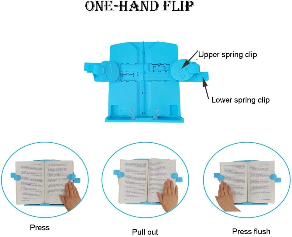 Flexible Desktop Bedside Book Stand for Reading