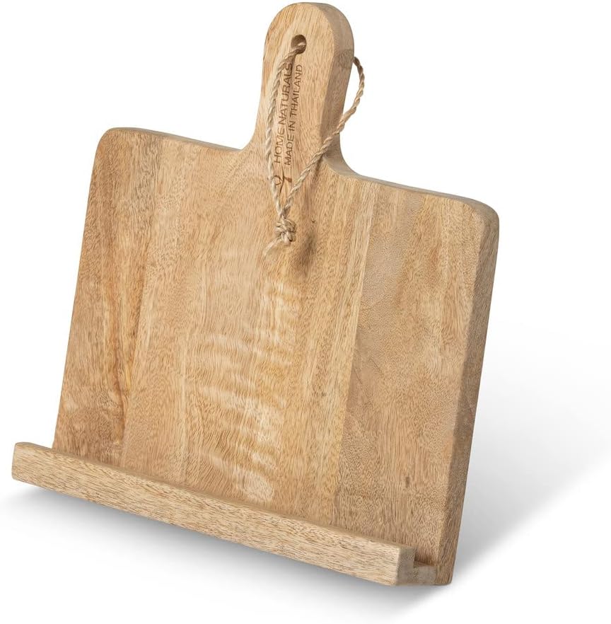 Rustic Wooden Cookbook Holder