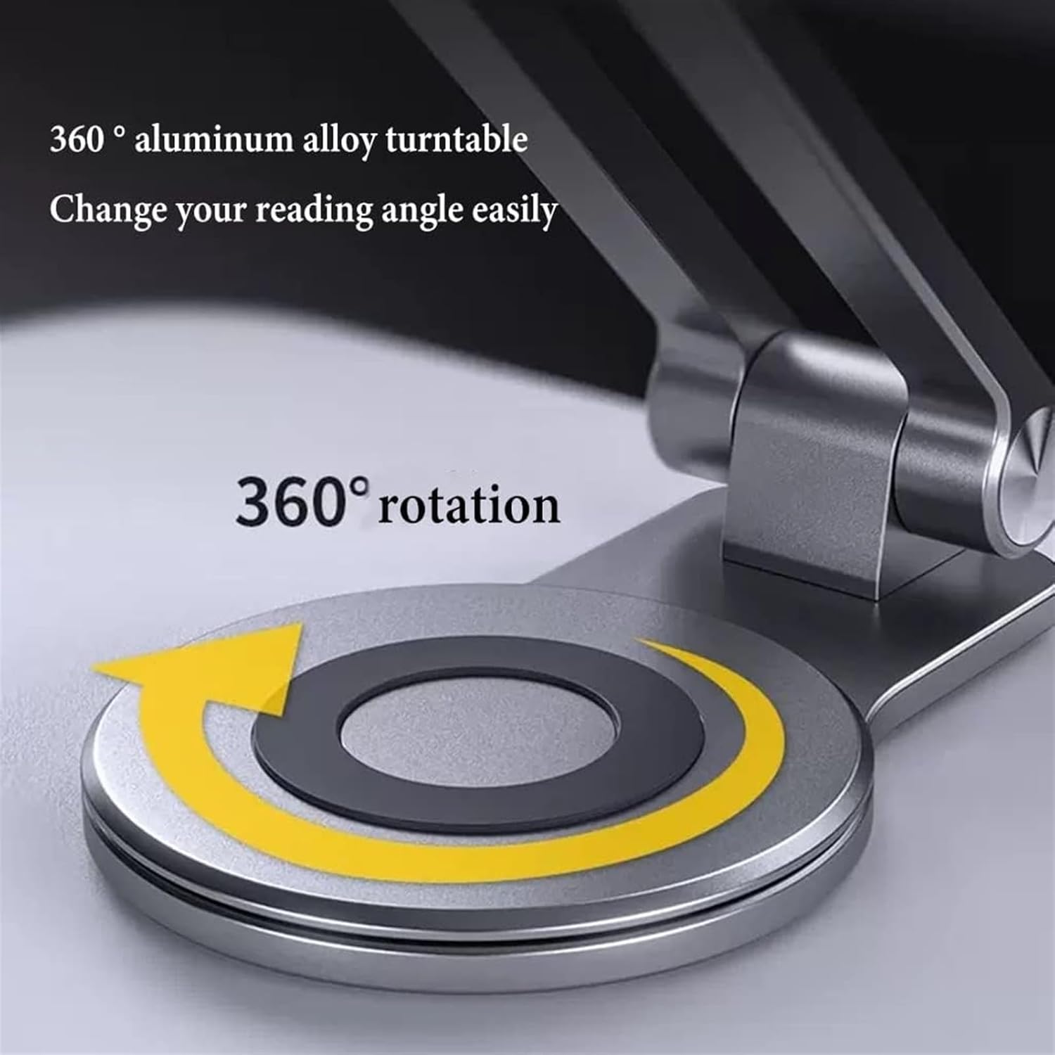 Adjustable 360 Book Holder with Page Clips Foldable for Cookbooks More