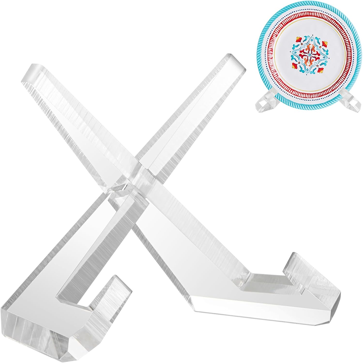 LEIFEOSH 65-Inch Acrylic Display Stand for Books Plates Art more