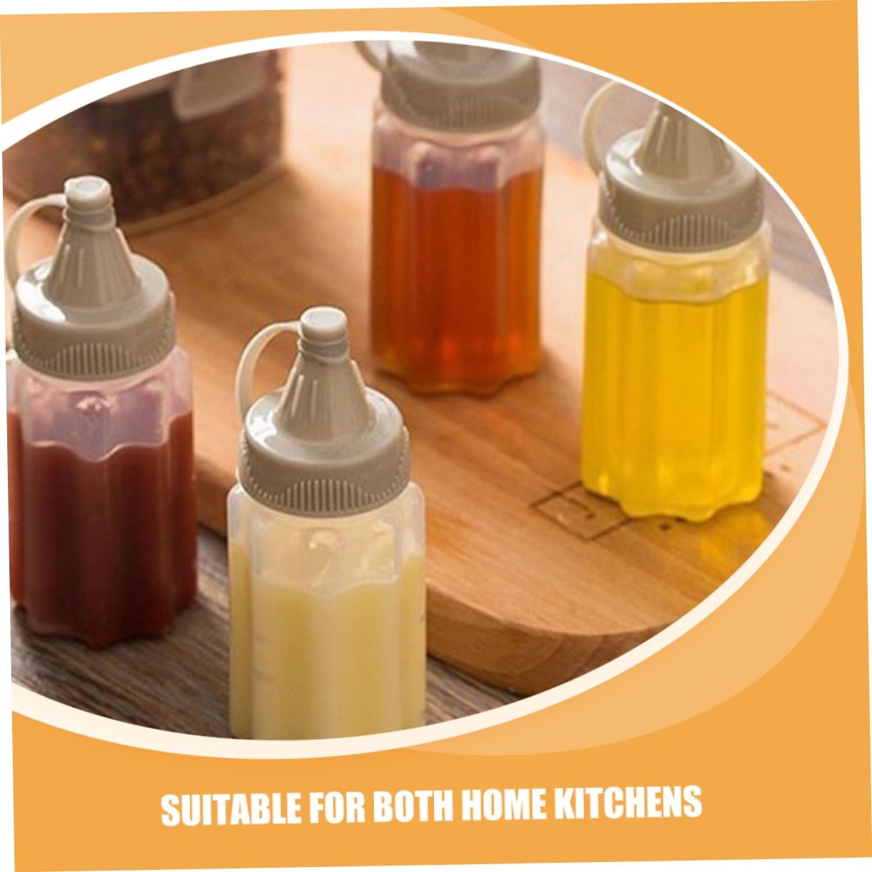Gatuida 12-Piece Condiment Squeeze Bottles