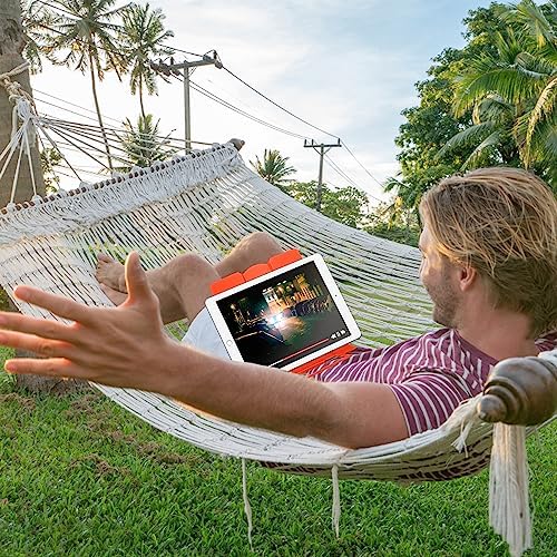Adjustable Foldable Ergonomic Desk Book Stand for Portable Reading Orange