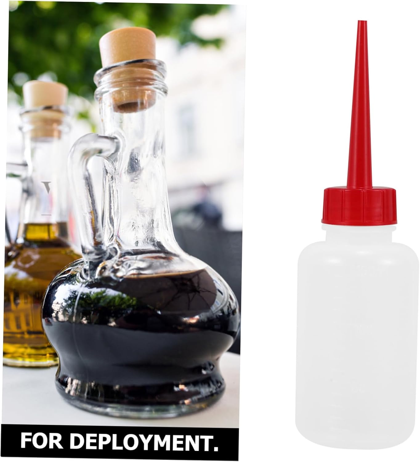 Cabilock Squeeze Condiment Bottle - Opaque Kitchen Gadget