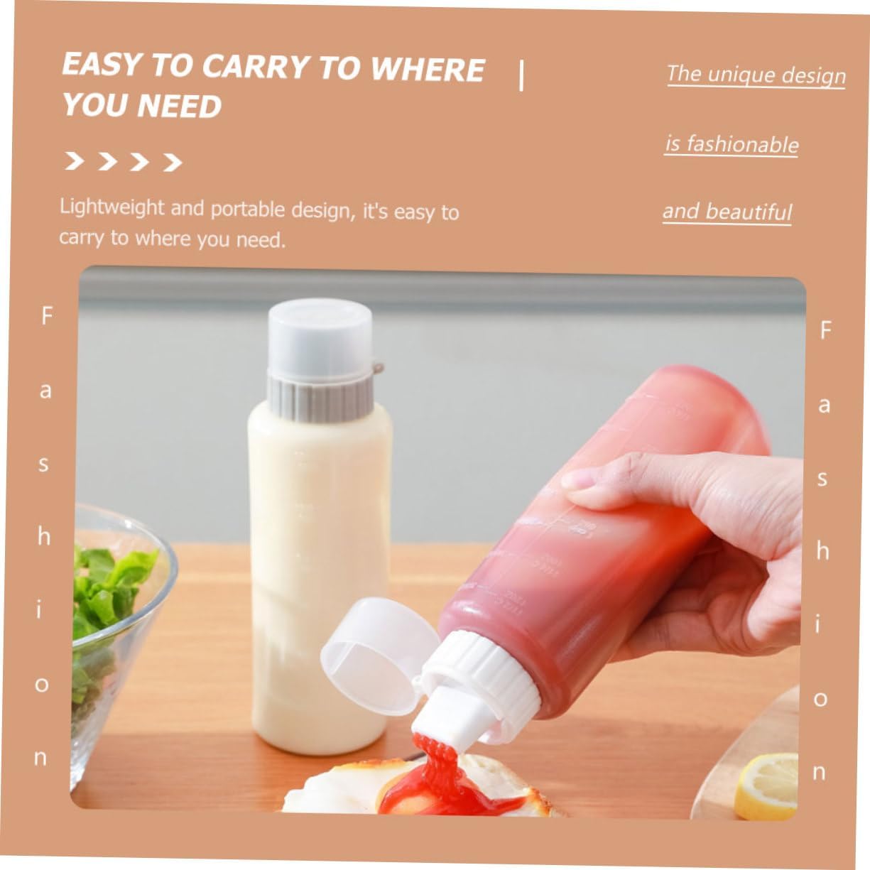 Cabilock 3-Piece Salad Dressing Squeeze Bottles Done Right Every Time