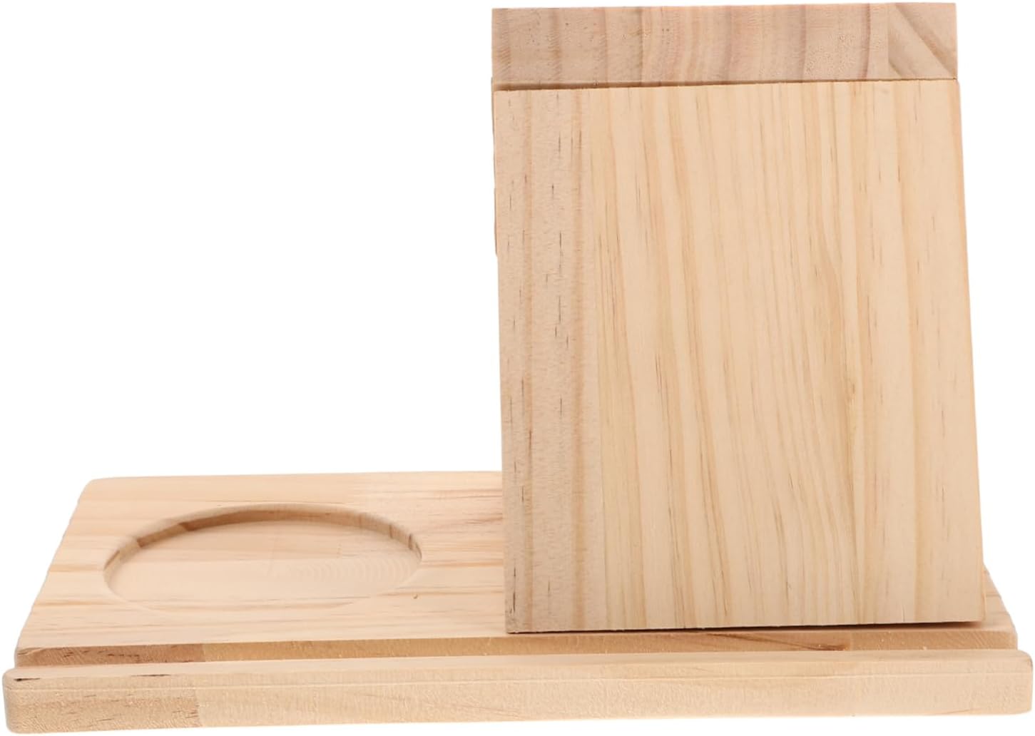 Sturdy Wooden Triangle Book Holder for Home Office