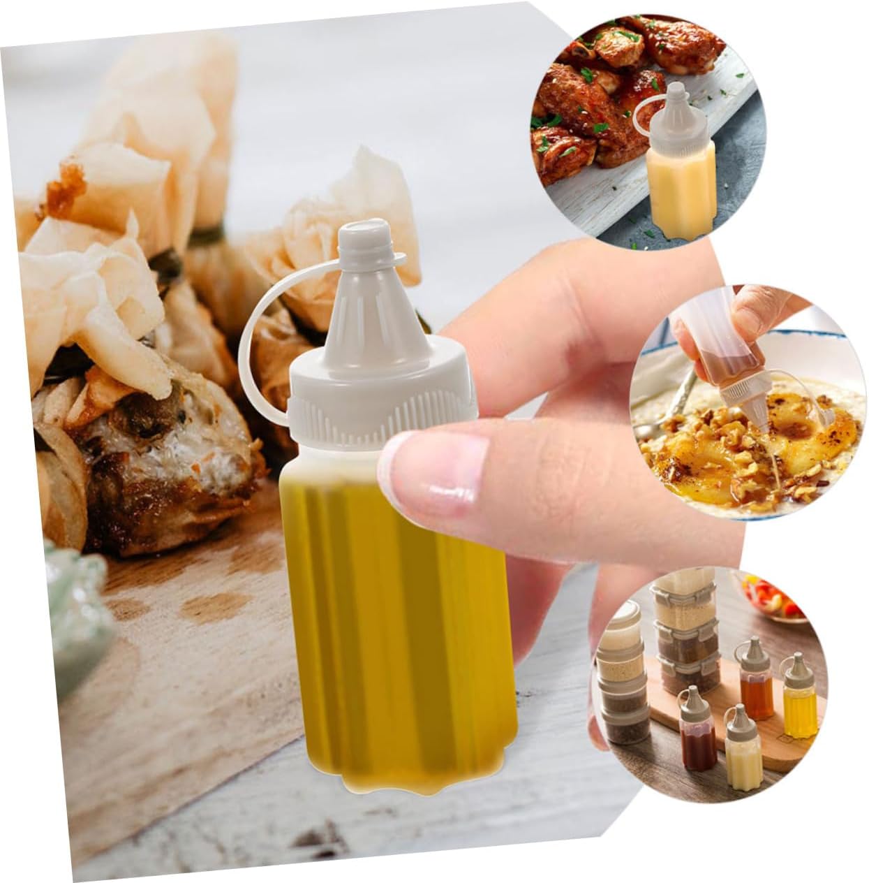 Cabilock Squeeze Condiment Bottles for BBQ