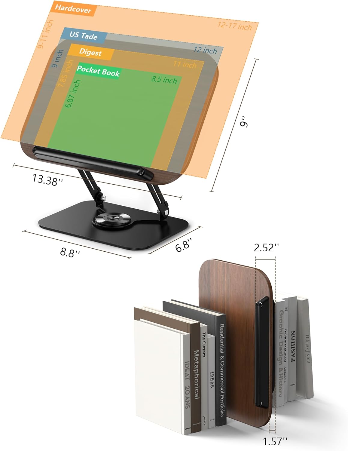 Gliship Adjustable Book Holder