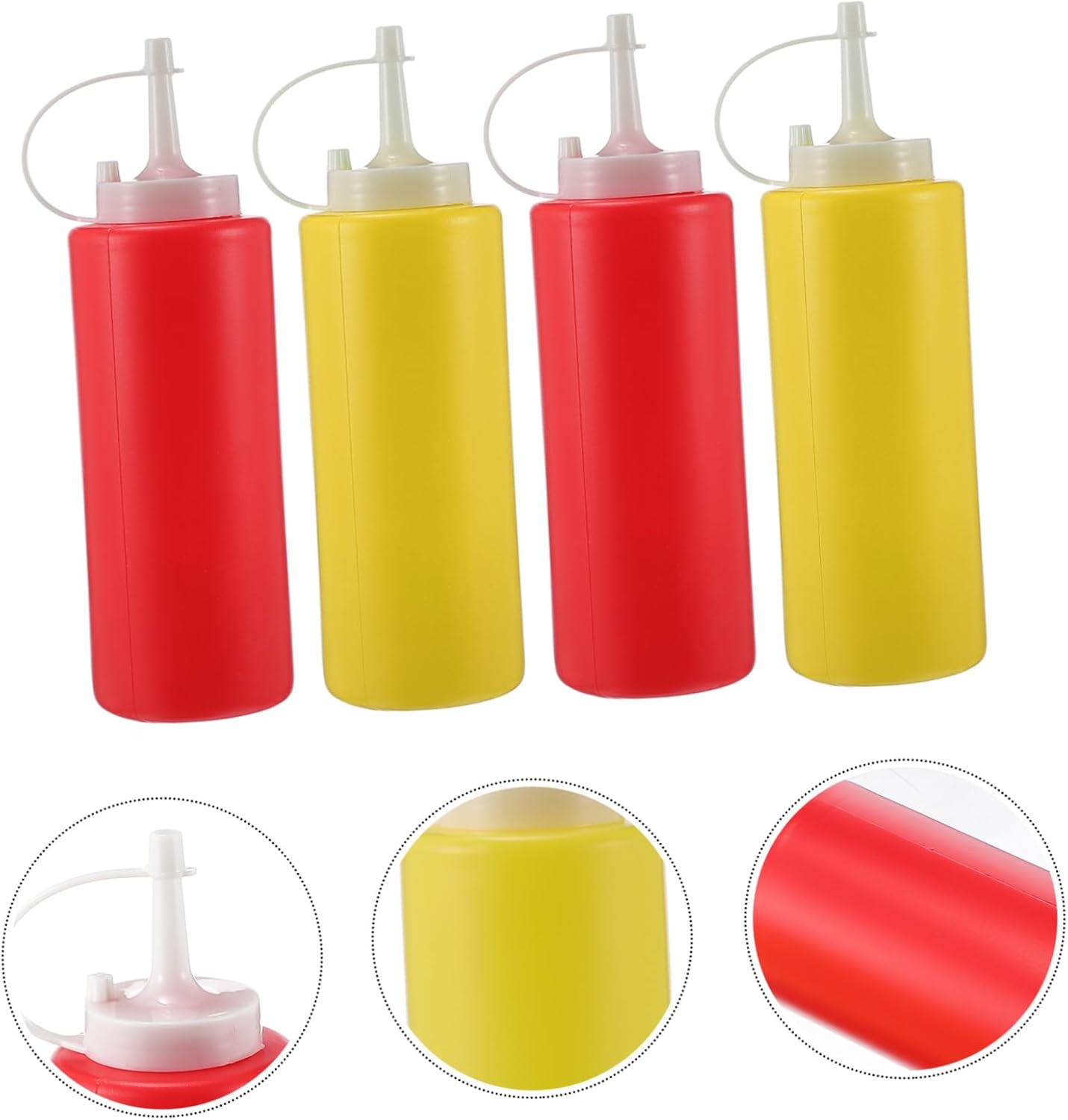 12-Piece Compact Squeeze Bottles for Kitchen Needs