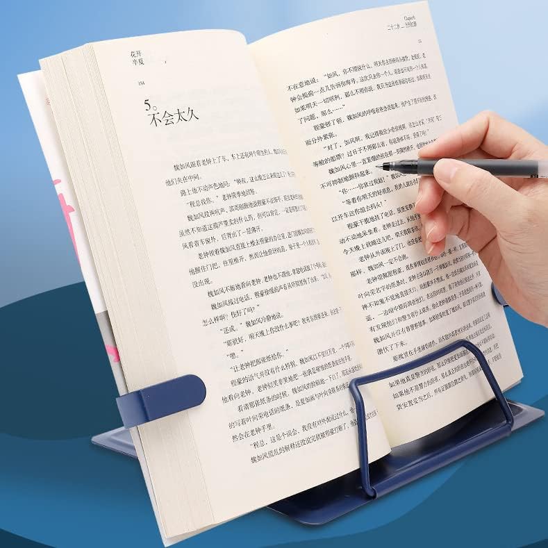 Durable Adjustable Metal Book Stand for Home use Portable Space-Saving