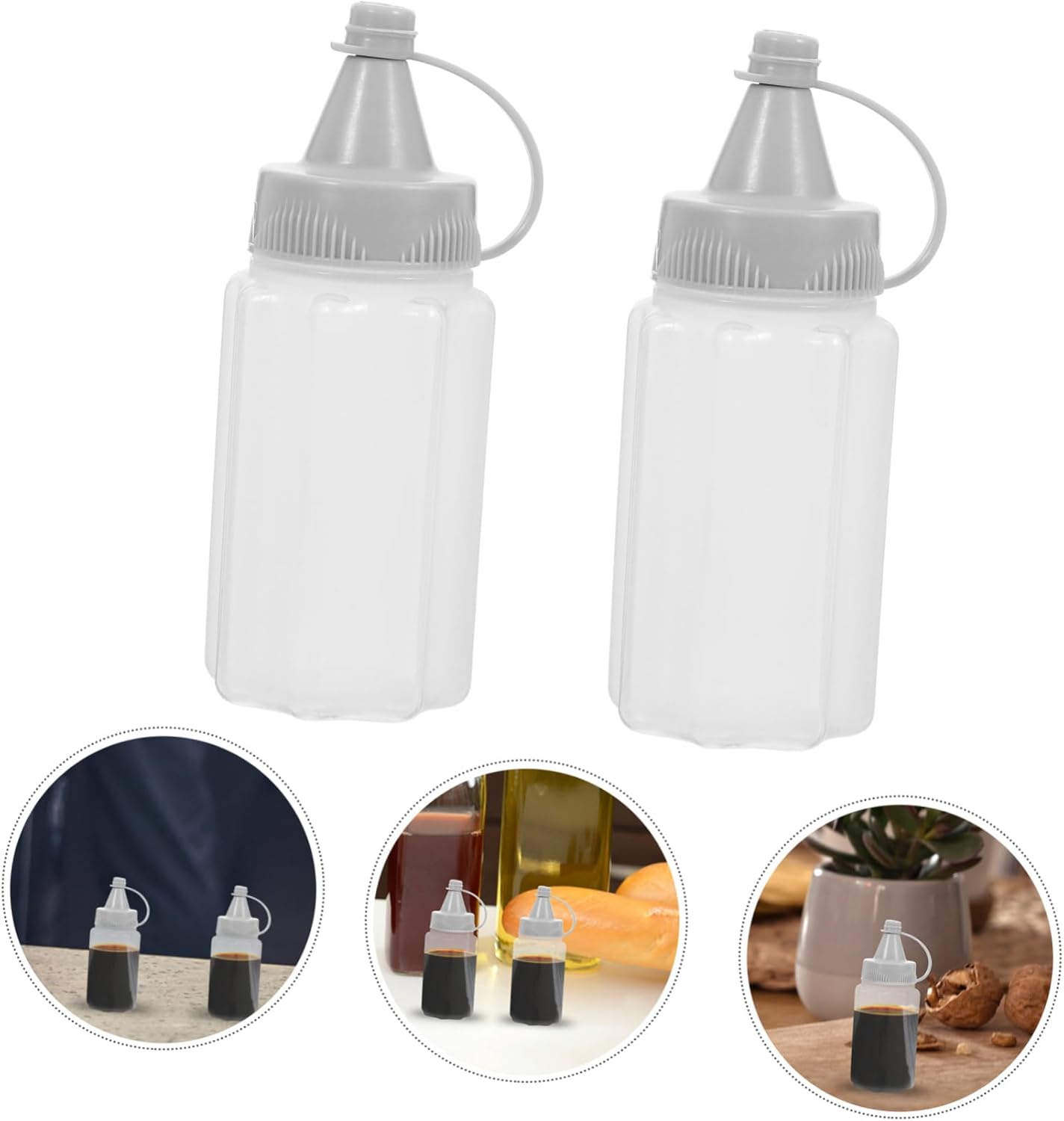 4-Piece Mini Squeeze Bottles