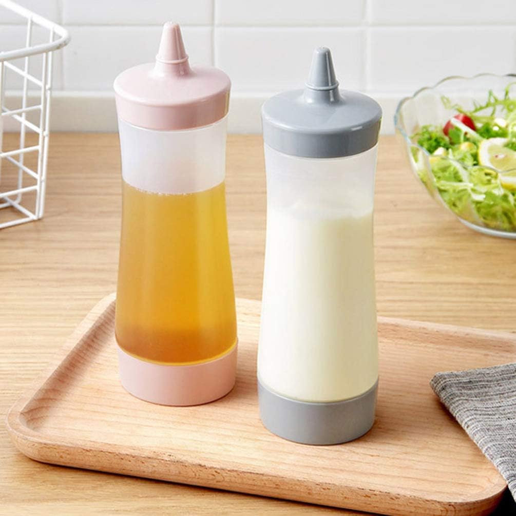 Reusable Squeeze Bottle for Dining Salad Dressing Bottle Condiment Dispenser