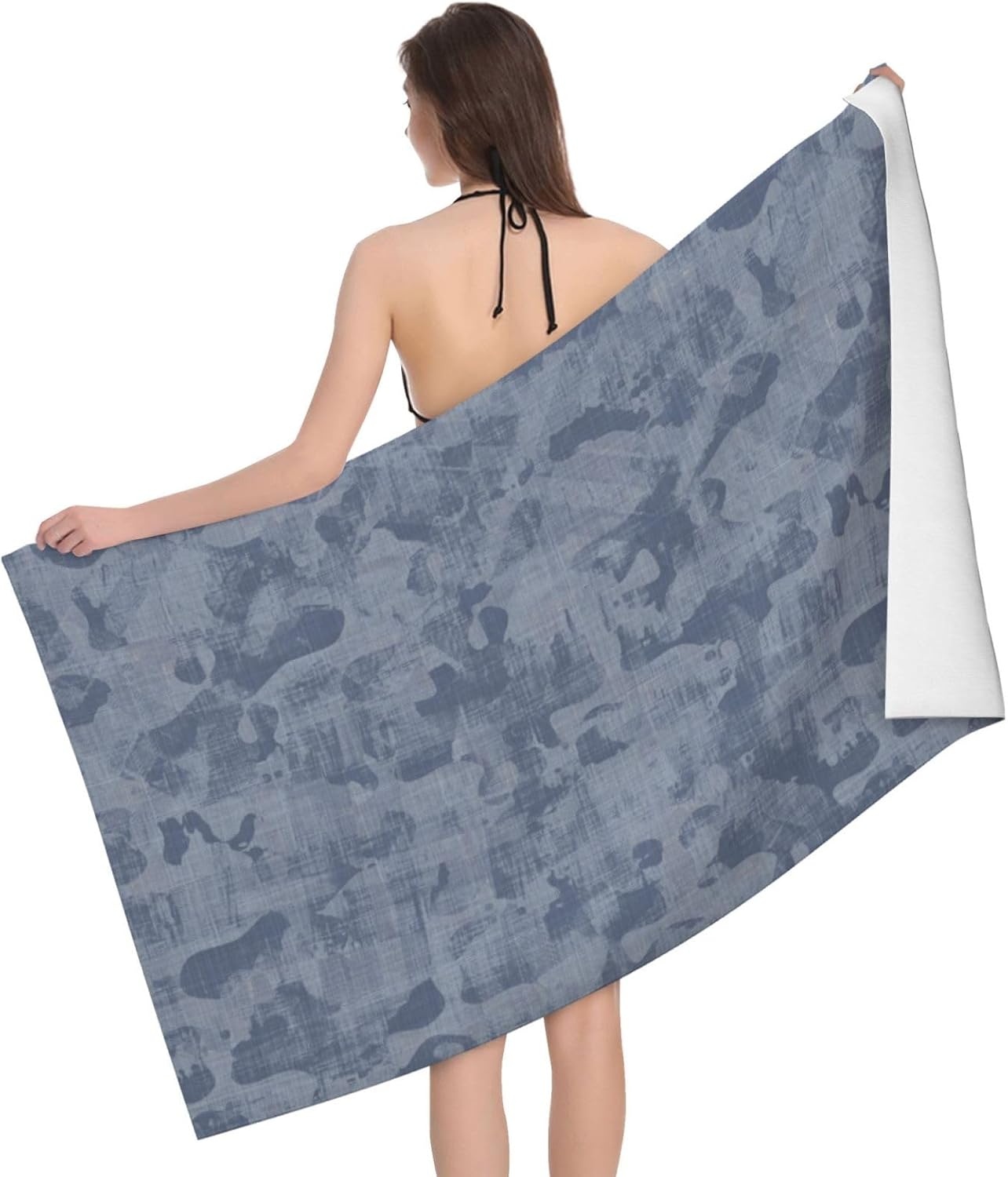 Comfy Durable French Blue Bath Towel