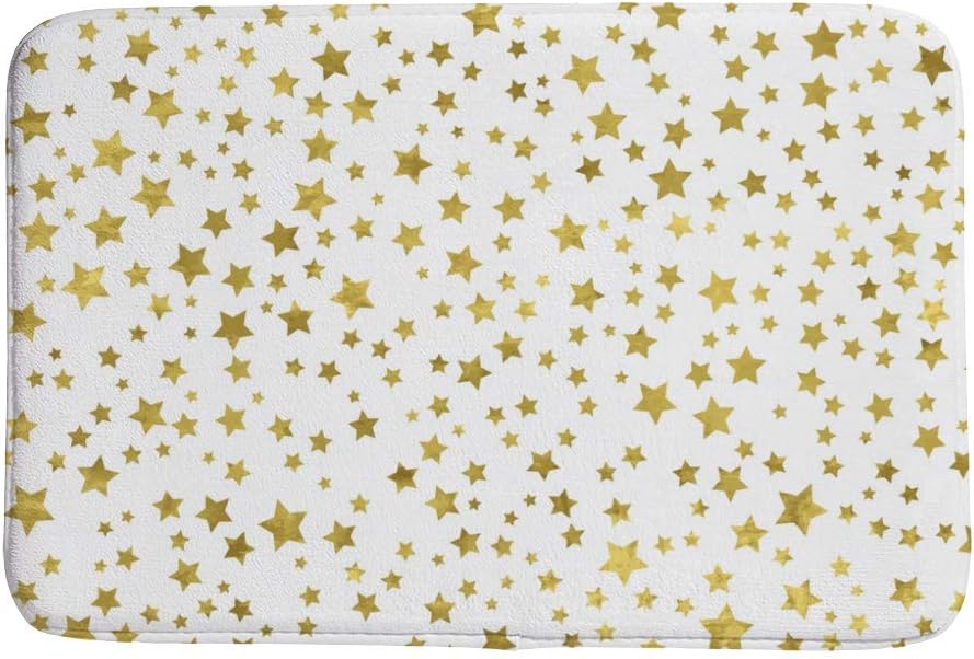 Shiner Gold Foil Star Ultra Soft Bath Mat
