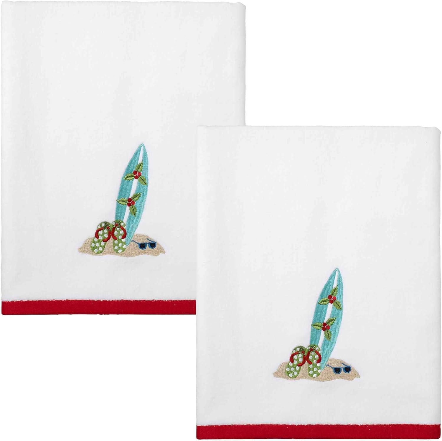Bath Time Made Cozy Avanti Linens Soft Cotton Velour Towels Set of 2