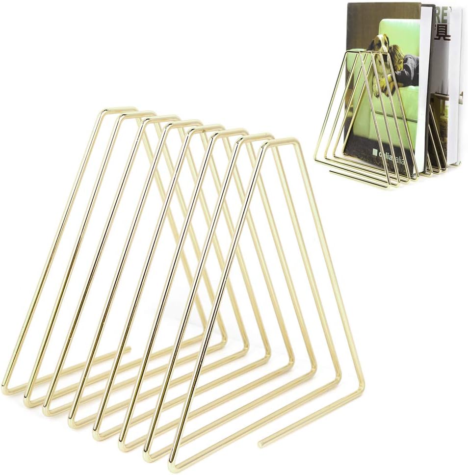 Gsycle Gold Bookends for Home Office