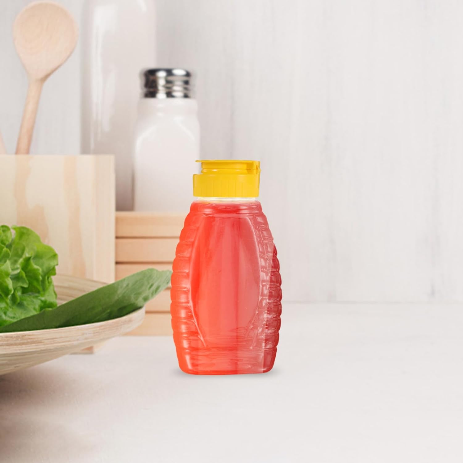 BESPORTBLE Refillable Honey Dispenser with Flip Top Lid