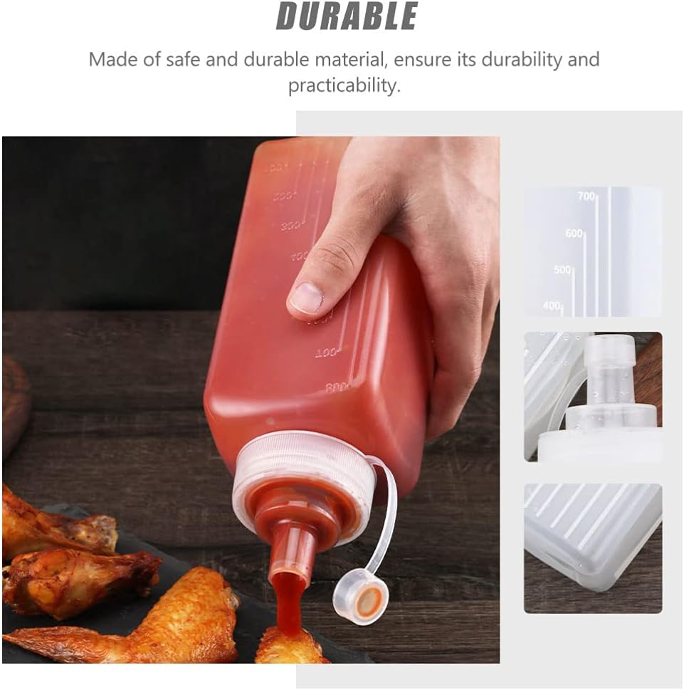 Hemoton 2-Pack Squeeze Sauce Bottles Kit of 2