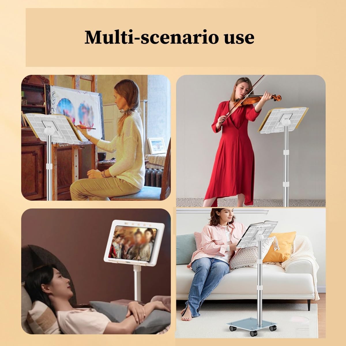Adjustable Ergonomic Compact Comfortable Bedside Book Stand