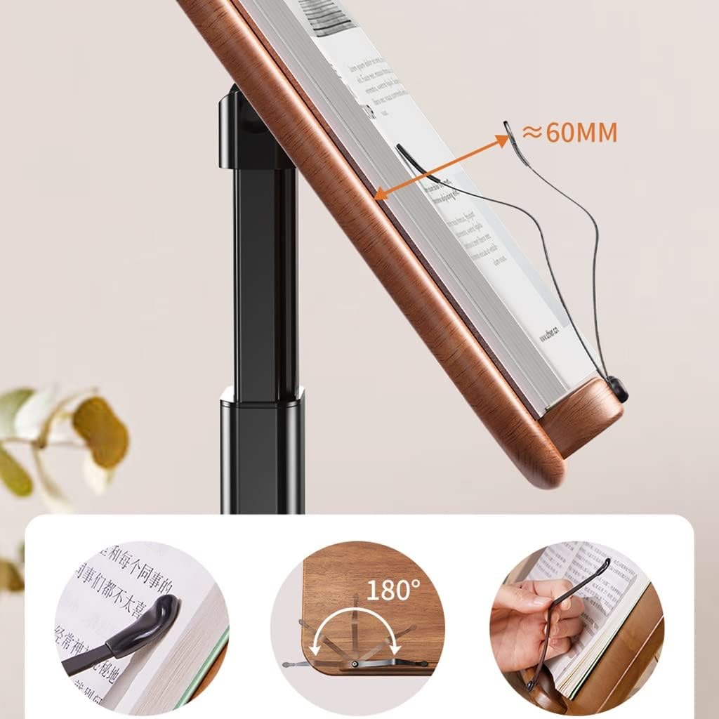 Adjustable Wooden Book Stand for Hands-Free Reading
