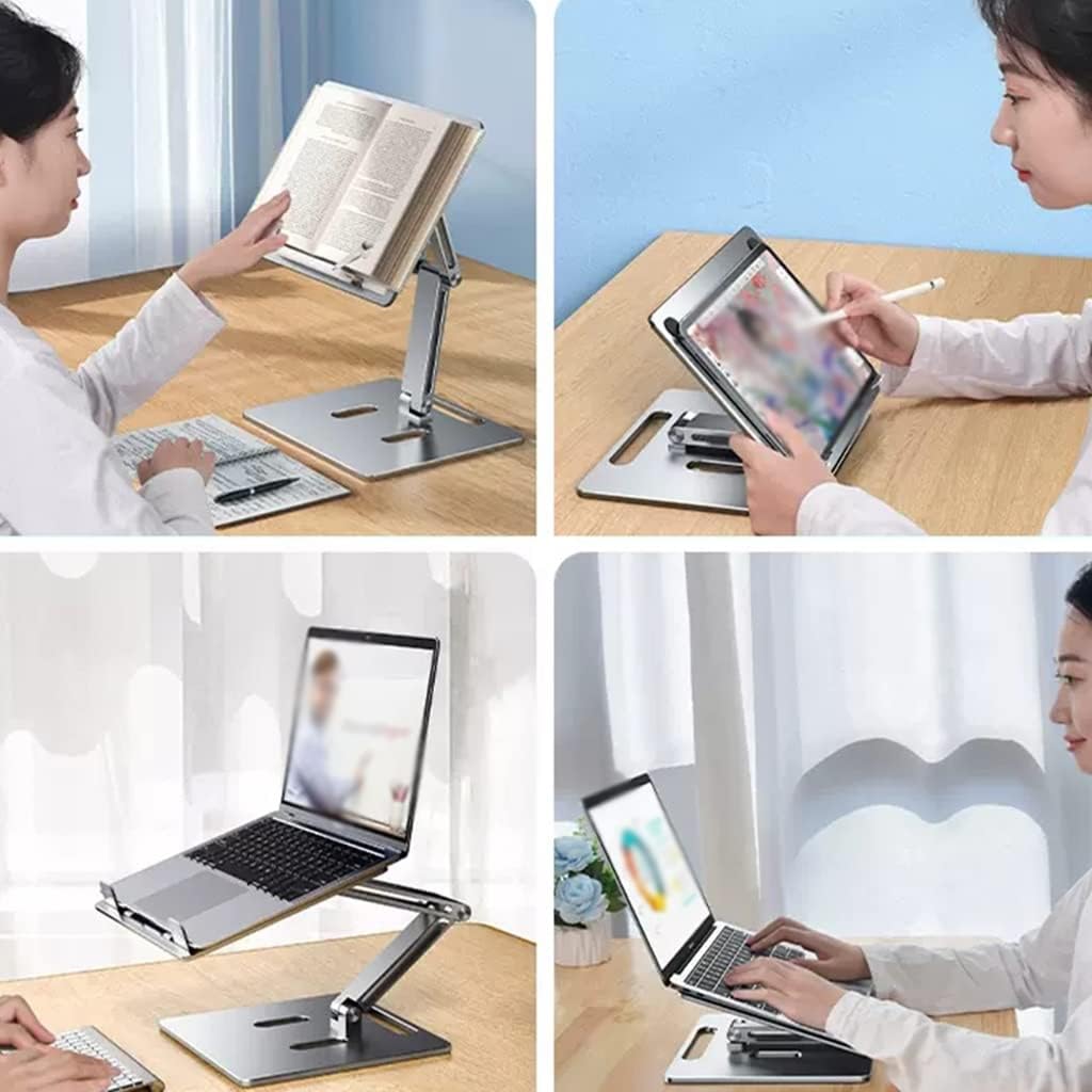360 Adjustable Silver Book Stand for Reading