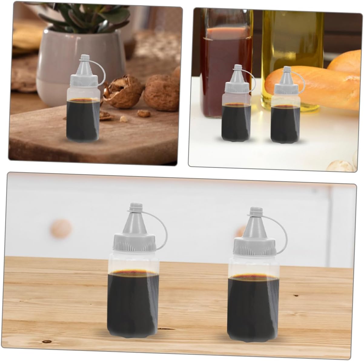 Alipis 8PCS Reusable Condiment Squeeze Bottles